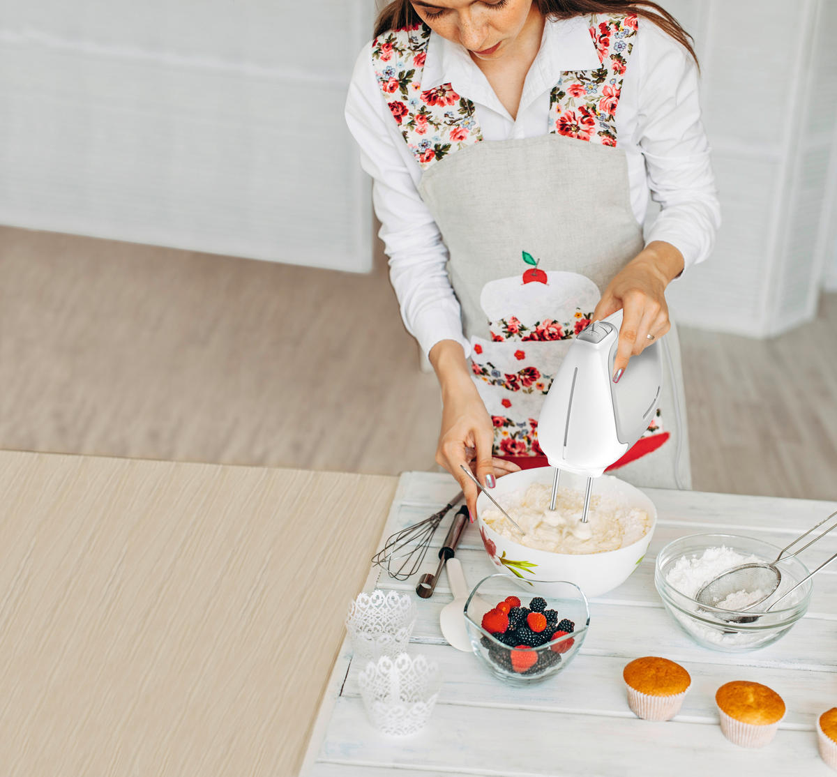 HANDMIXER  - Weiß, Basics, Kunststoff (11,4/21,7/21cm) - Tefal