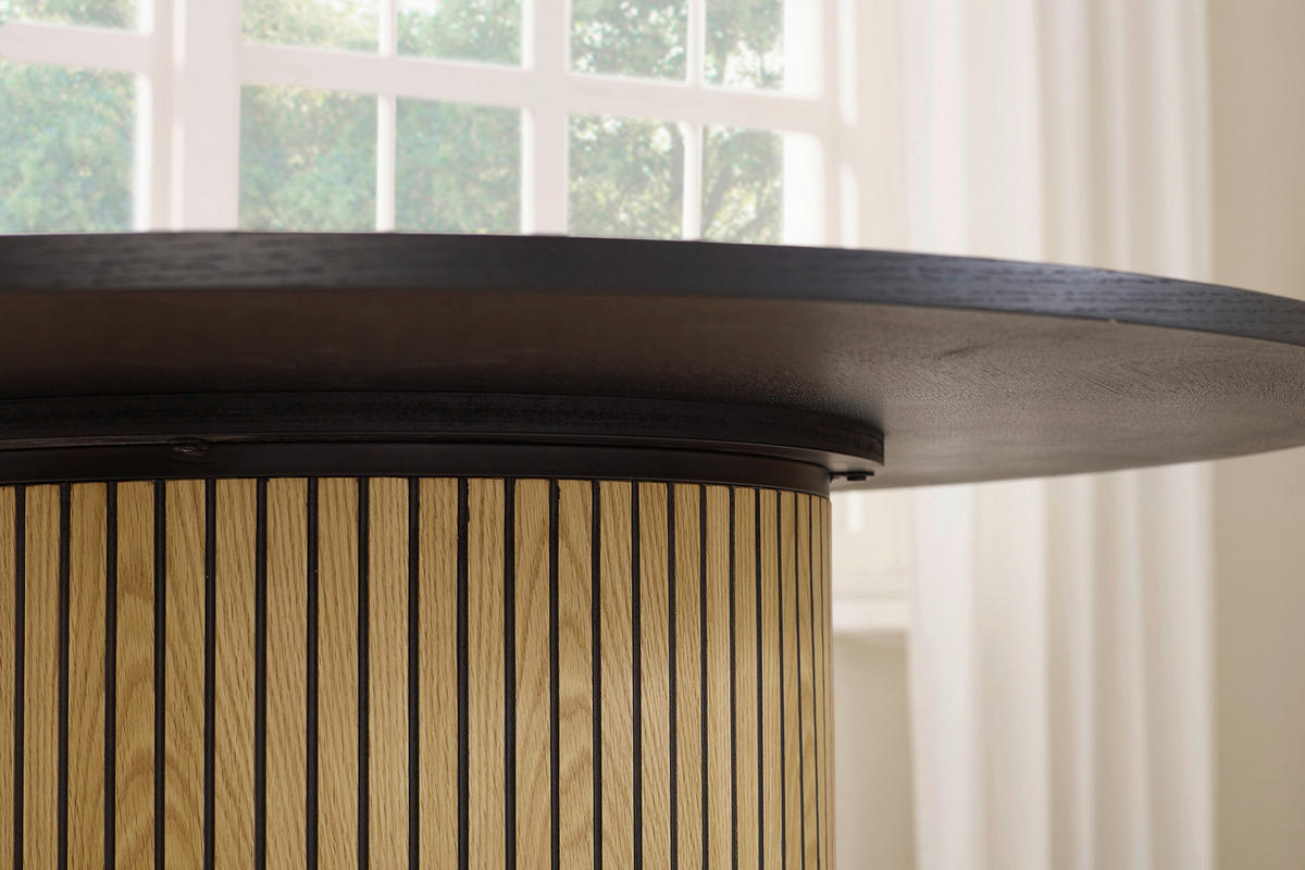 ESSTISCH in Holz, Metall, Holzwerkstoff 100/100/75 cm  - Schwarz/Naturfarben, MODERN, Holz/Holzwerkstoff (100/100/75cm) - Livetastic