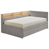 STAURAUMBETT 120/200 cm  in Grau, Eichefarben  - Eichefarben/Grau, MODERN, Holz/Holzwerkstoff (120/200cm) - Stylife