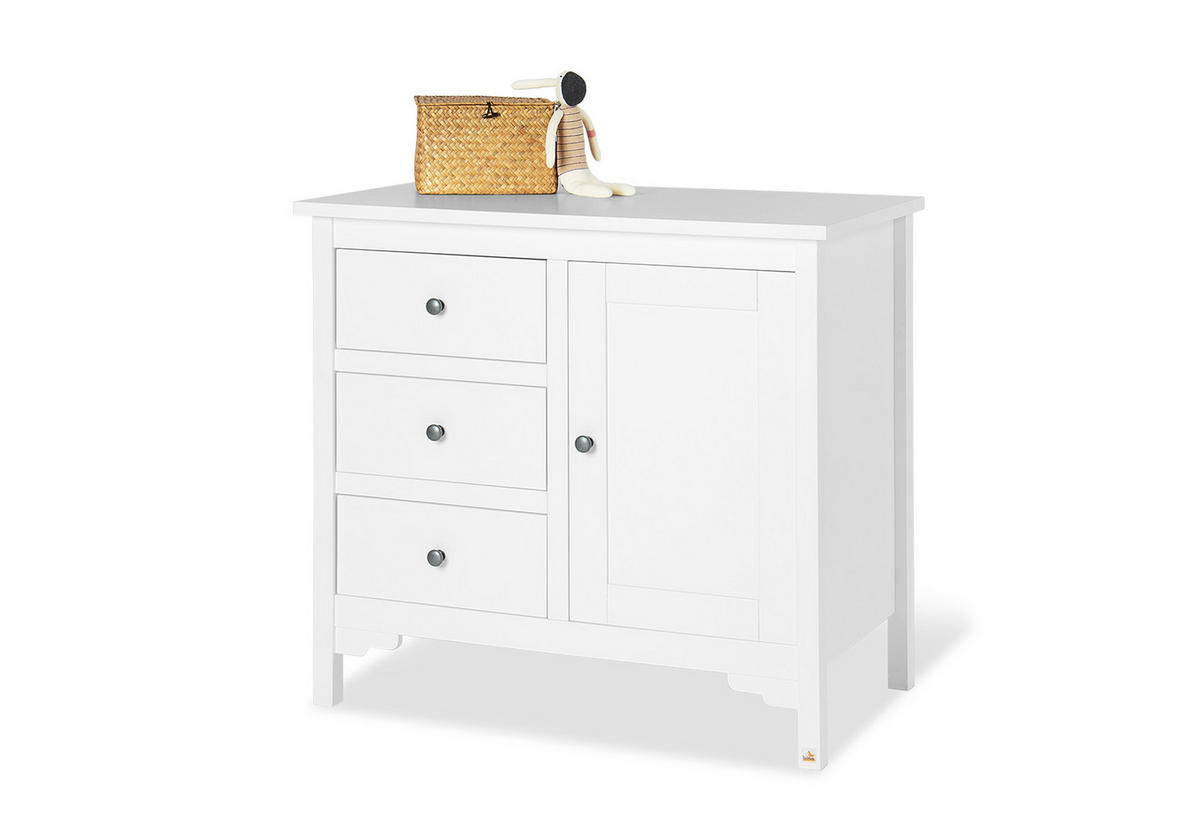 WICKELKOMMODE Chalet Weiß  - Weiß, Basics, Holz (103/78/103cm) - Pinolino
