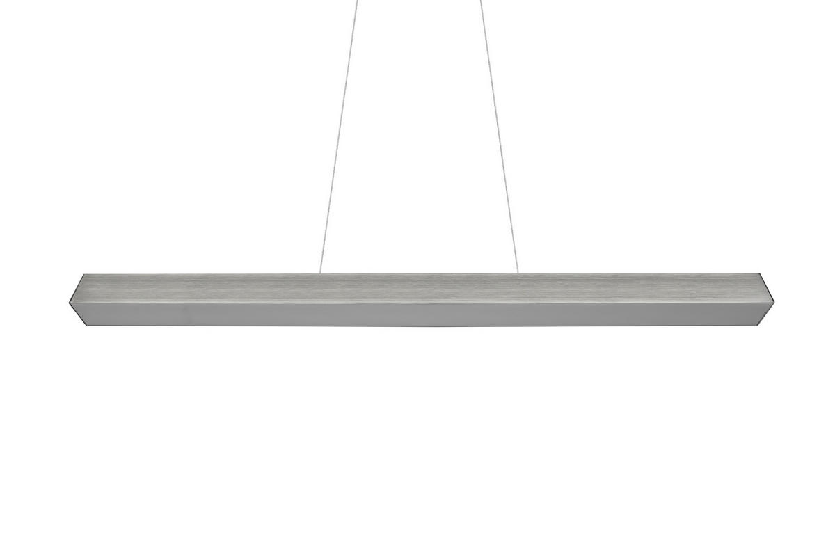 SCHIENENSYSTEM-HÄNGELEUCHTE - Nickelfarben, Design, Metall (90/180/5cm) - Trio Leuchten