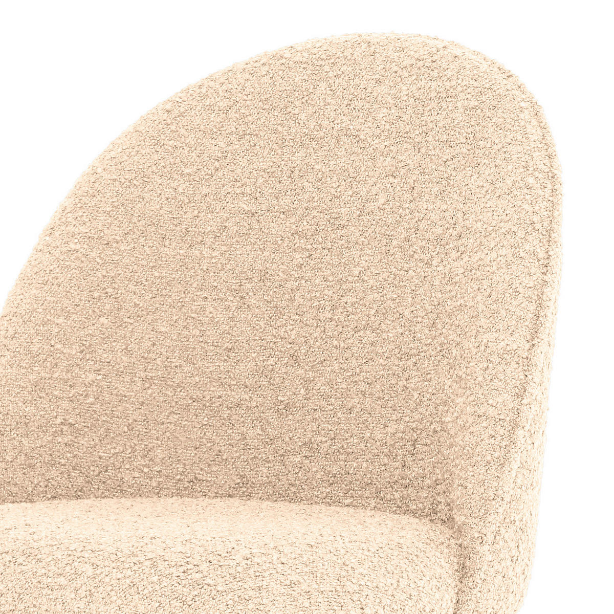 STUHL - Schwarz/Weiß, LIFESTYLE, Textil/Metall (50/84/53cm) - home24