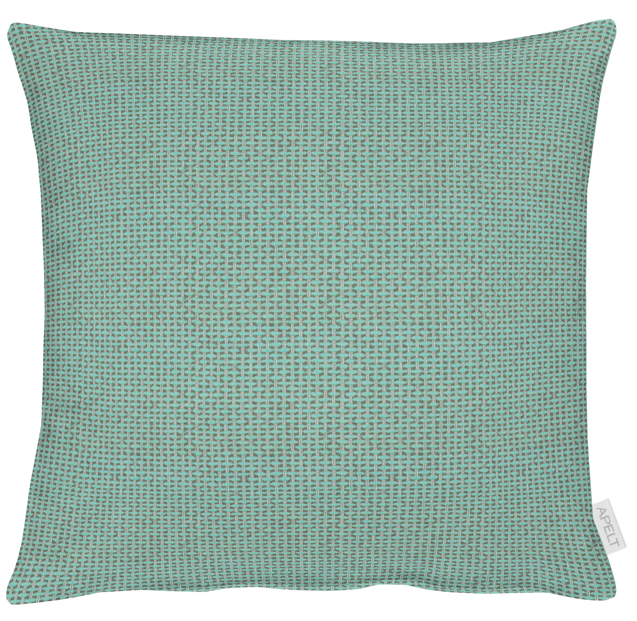 Novel Kissenbezug Uni-Basic Grau, Mintgrün 49x49 cm