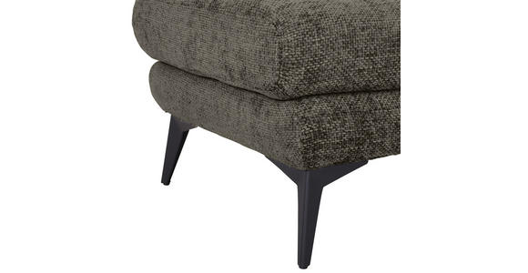 BIGSOFA Chenille Dunkelgrau  - Dunkelgrau/Schwarz, KONVENTIONELL, Textil/Metall (215/70/98cm) - Carryhome