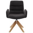 ARMLEHNSTUHL  in Cord  - Naturfarben/Mokka, Design, Holz/Textil (61/88/66cm) - Dieter Knoll