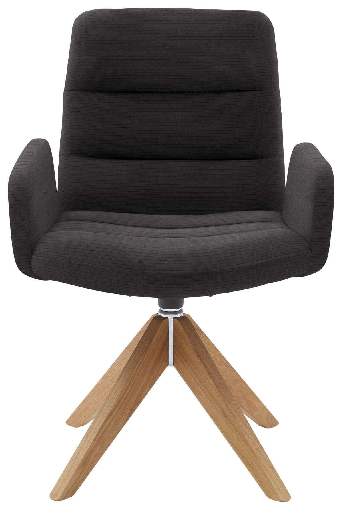 ARMLEHNSTUHL  in Cord  - Naturfarben/Mokka, Design, Holz/Textil (61/88/66cm) - Dieter Knoll