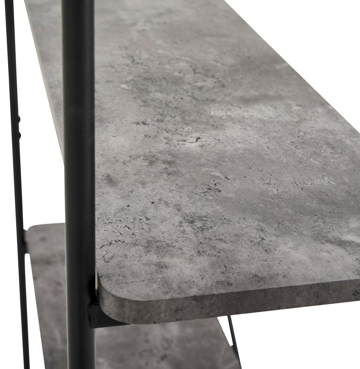 REGAL  110/170/32 cm Grau, Schwarz  - Schwarz/Grau, Design, Holzwerkstoff/Metall (110/170/32cm) - MID.YOU