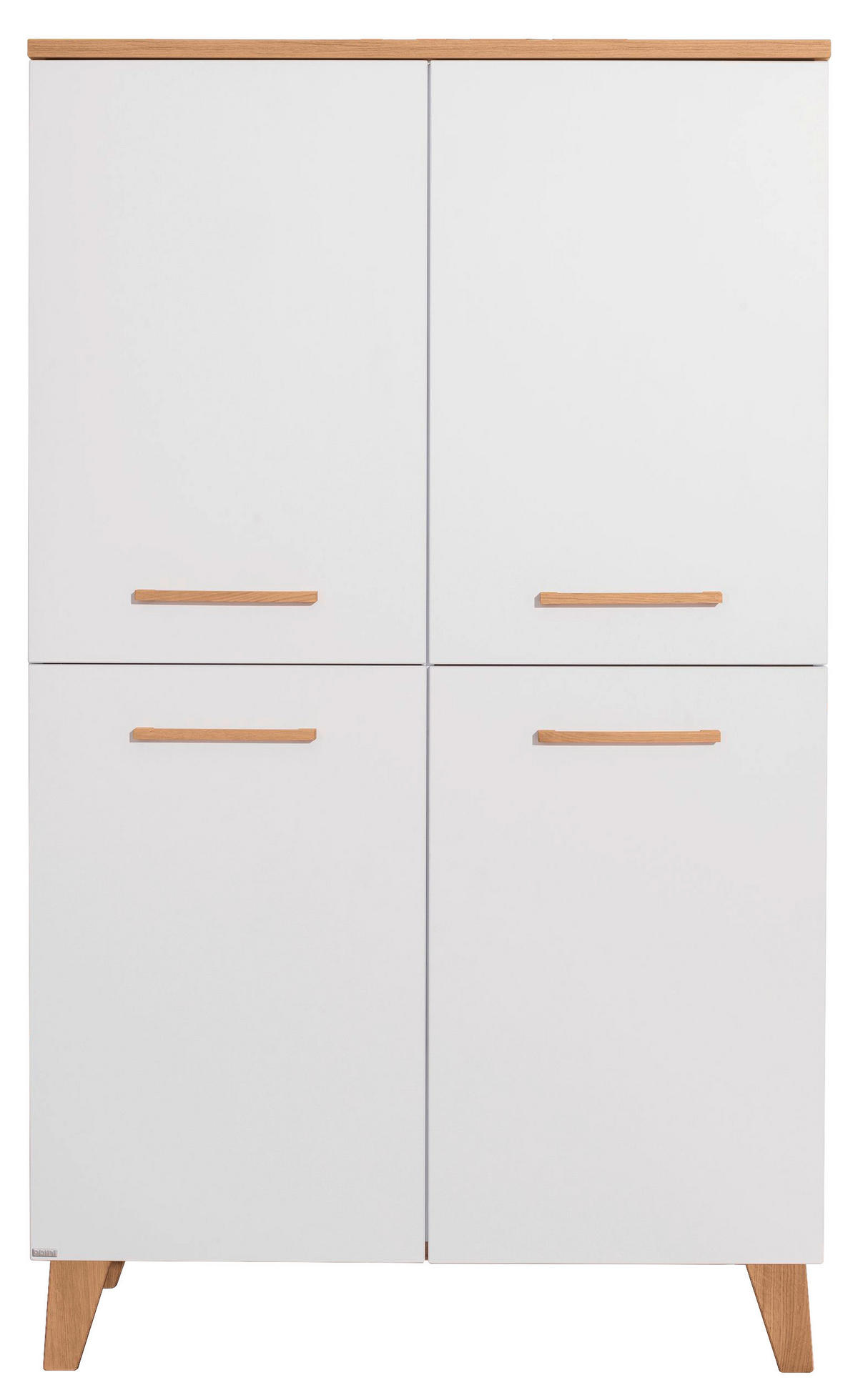 REGAL  94,8/159/39,9 cm Weiss, Eichefarben  - Weiss/Eichefarben, Konventionell, Holz/Holzwerkstoff (94,8/159/39,9cm) - Paidi