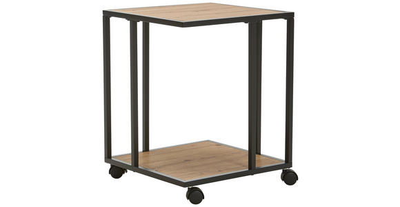 BEISTELLTISCH 40/40/51 cm Eiche Artisan quadratisch - Eiche Artisan, Basics, Holzwerkstoff/Kunststoff (40/40/51cm) - Xora