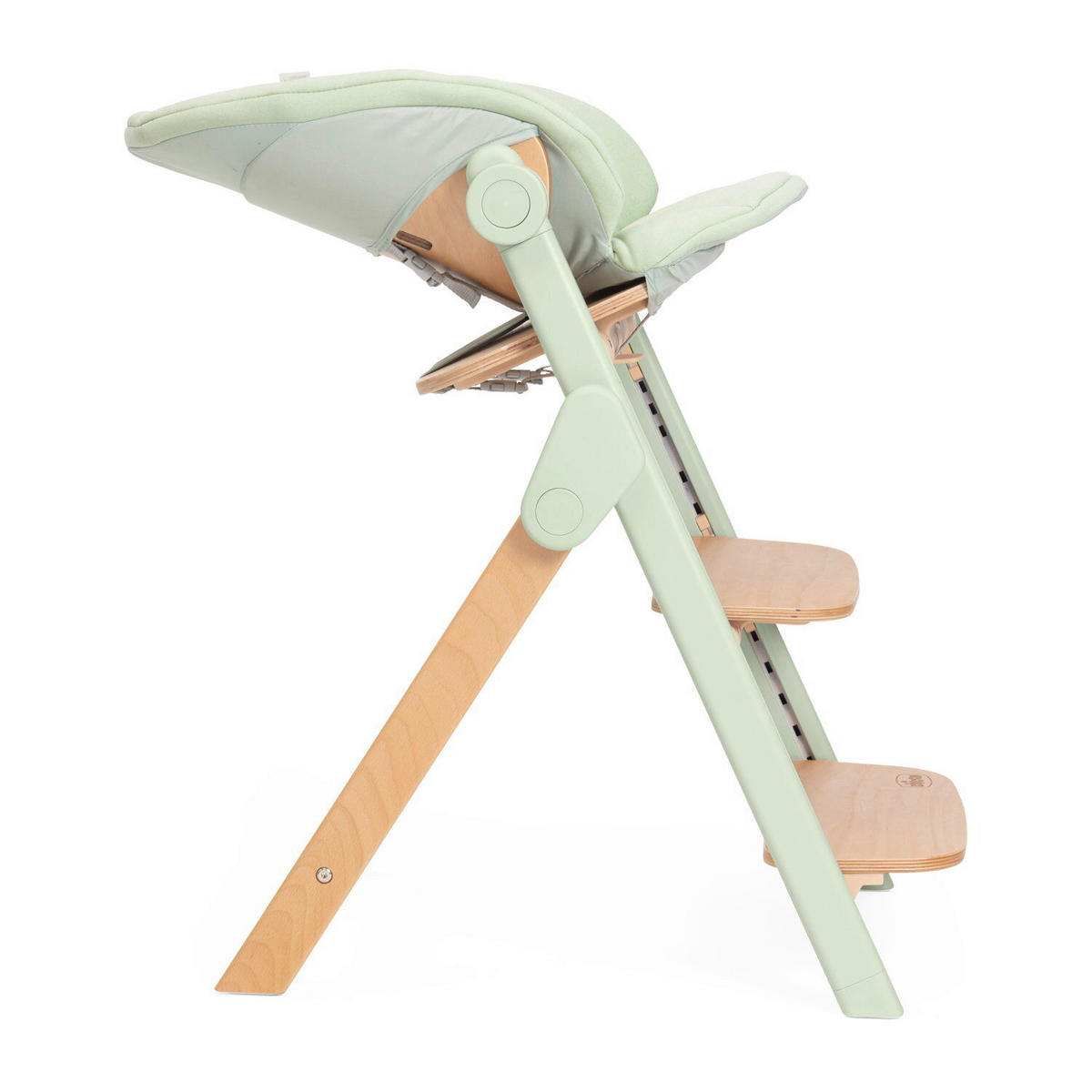 HOCHSTUHL Meraviglia Buchefarben, Olivgrün Olive/Buche  - Buchefarben/Olivgrün, Basics, Holz/Kunststoff (44/63-83/55cm) - Chicco