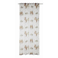 DETSKÝ ZÁVES, priehľadné, 135/255 cm - hnedá/béžová, Basics, textil (135/255cm) - Ben'n'jen