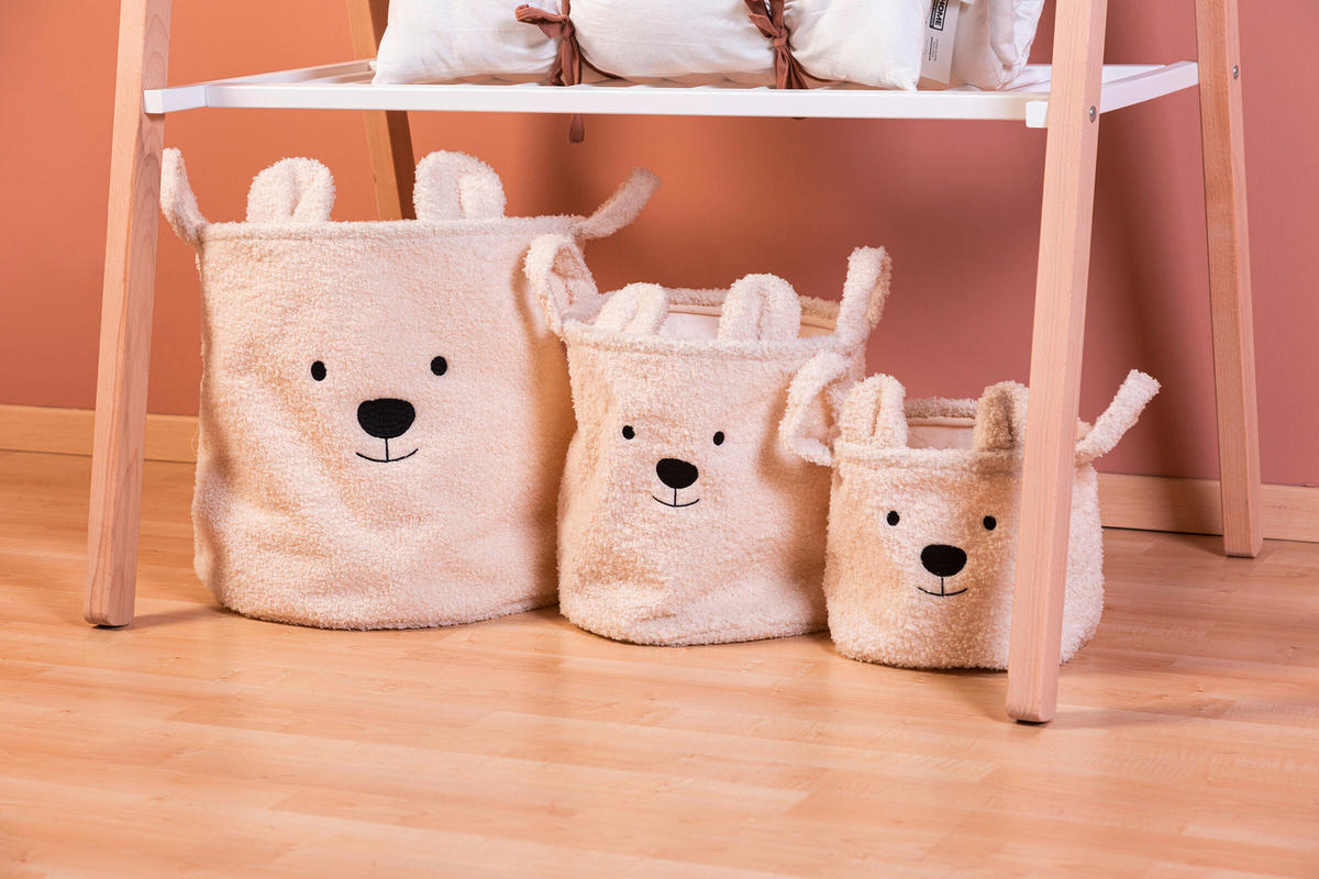 SADA ÚLOŽNÝCH BOXŮ, bílá - bílá, Basics, textil (40/40/40cm) - Childhome