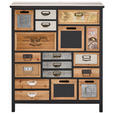 KOMMODE  in 90/103/32 cm  - Multicolor/Schwarz, LIFESTYLE, Holz/Holzwerkstoff (90/103/32cm) - Landscape