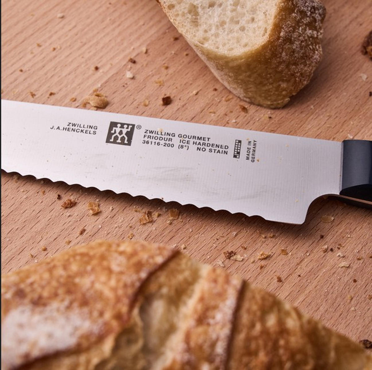BROTMESSER ZWILLING® GOURMET  - Silberfarben/Schwarz, Basics, Kunststoff/Metall - Zwilling