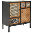 KOMMODE  in 80/84/38 cm  - Multicolor/Schwarz, ROMANTIK / LANDHAUS, Holz/Holzwerkstoff (80/84/38cm) - Landscape