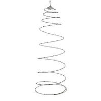 VISEĆA DEKORACIJA - crna, Basics, metal (62/62/150cm) - X-Mas