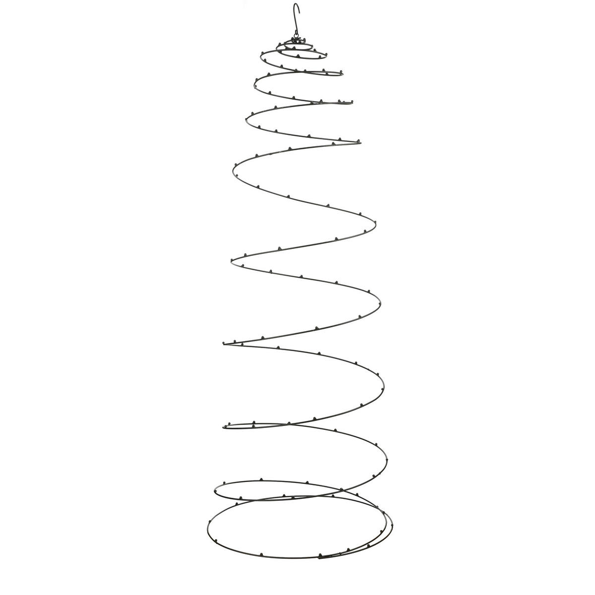 VISEĆA DEKORACIJA - crna, Basics, metal (62/62/150cm) - X-Mas