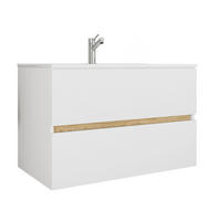 BADEZIMMER 2-teilig  - Honigeiche/Weiss, Trend, Keramik/Holzwerkstoff (81/51/47cm) - MID.YOU