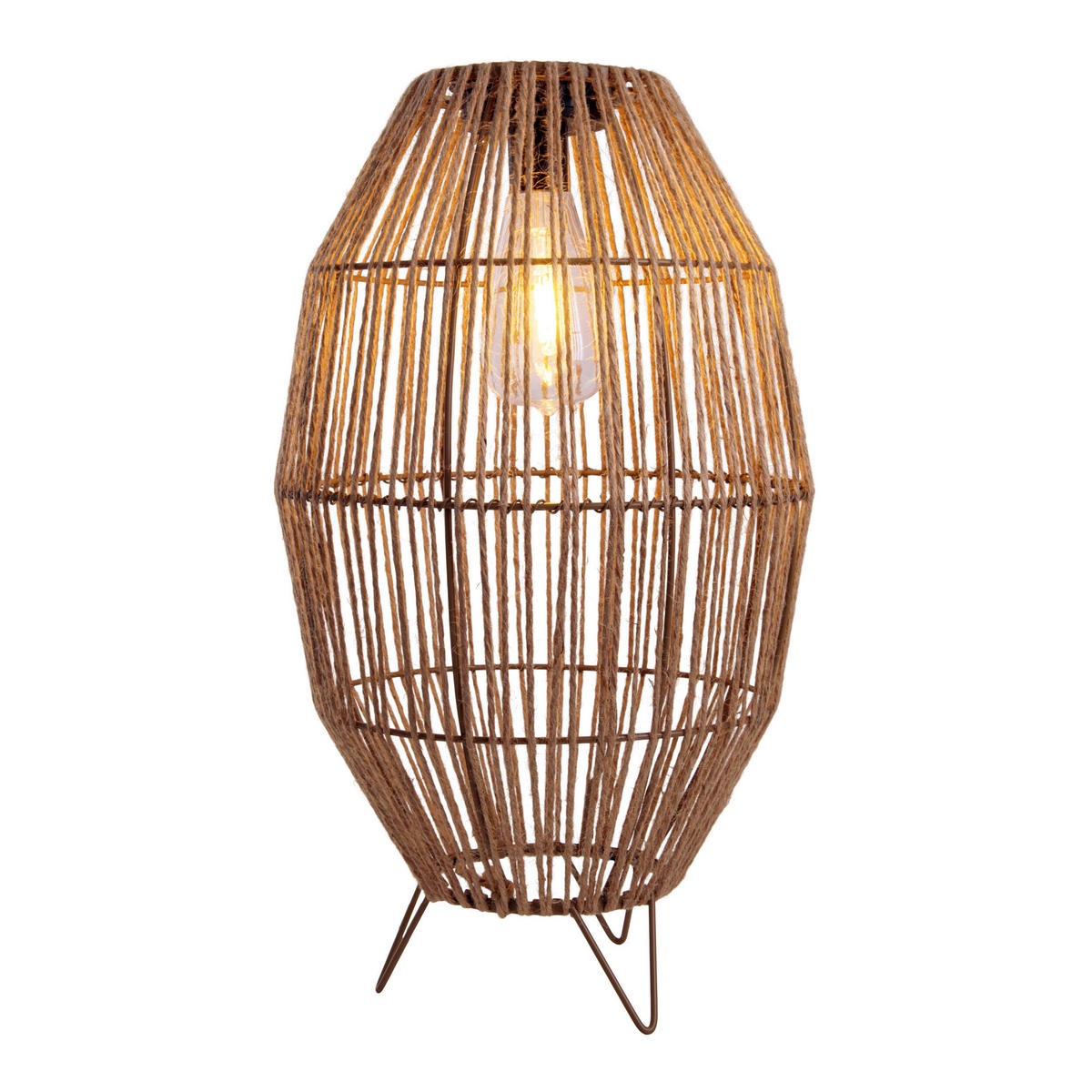 SOLARLEUCHTE Korbinian 19,5/19,5/34 cm   - Naturfarben, Basics, Kunststoff/Metall (19,5/19,5/34cm) - Näve
