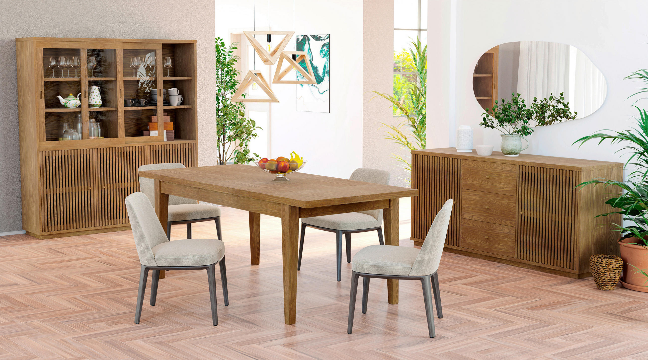ESSTISCH Eichefarben rechteckig  ausziehbar  - Eichefarben, MODERN, Holz (170/210/78/90cm) - MID.YOU