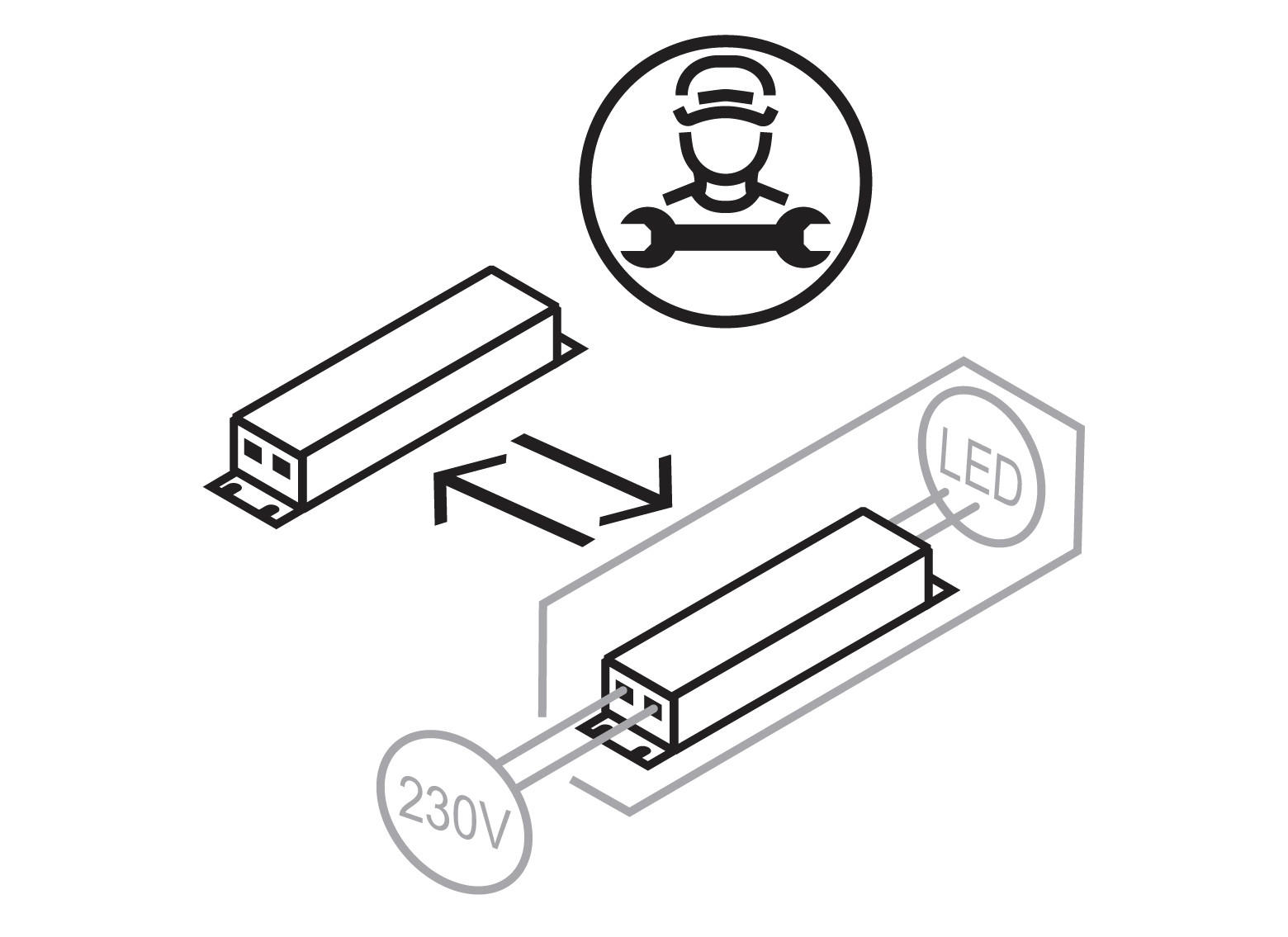 LED-DECKENLEUCHTE Tana 28/6,5 cm   - Chromfarben, Design, Glas/Metall (28/6,5cm) - Helestra