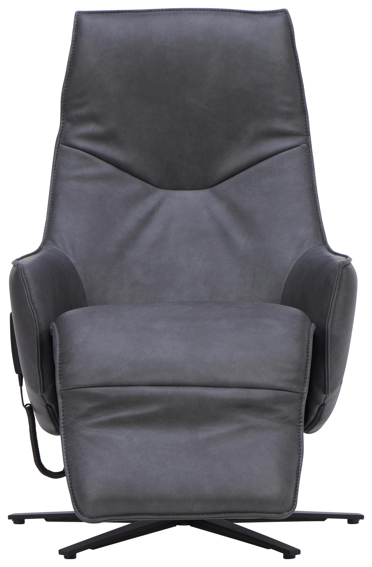 RELAXSESSEL in Leder Anthrazit  - Anthrazit, Design, Leder/Metall (70/112/85cm) - Himolla Komfortklass