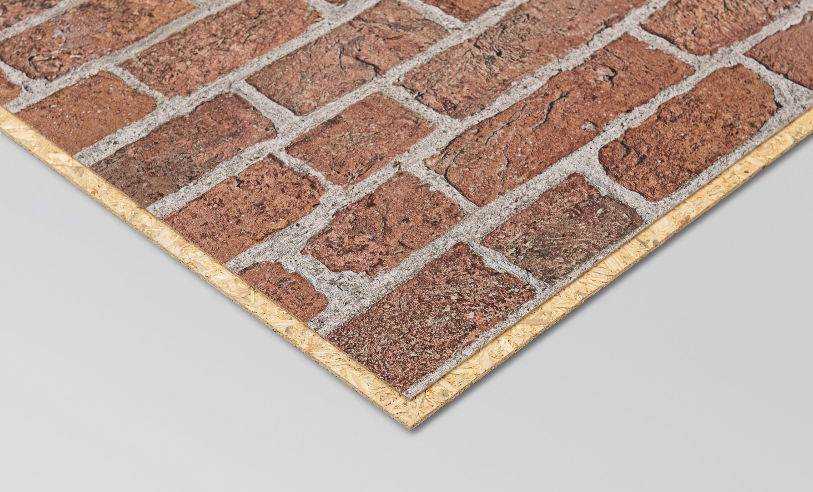 DECOWALL WISMAR BACKSTEIN 3 Stück  - Rot, Design, Holzwerkstoff (125/66/1.2cm) - Egger Holzwerkstoffe