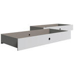 BETTSCHUBKASTEN Weiß  - Weiß, Design, Holzwerkstoff/Kunststoff (100/16/60cm) - Carryhome