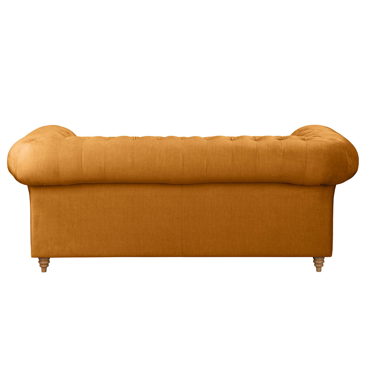 2-SITZER-SOFA Mikrofaser Bernsteinfarben  - Bernsteinfarben/Braun, Design, Holz/Textil (190/75/91cm) - P & B