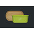 BROTBOX - Naturfarben/Grün, Basics, Holz/Kunststoff (34/18/13cm)