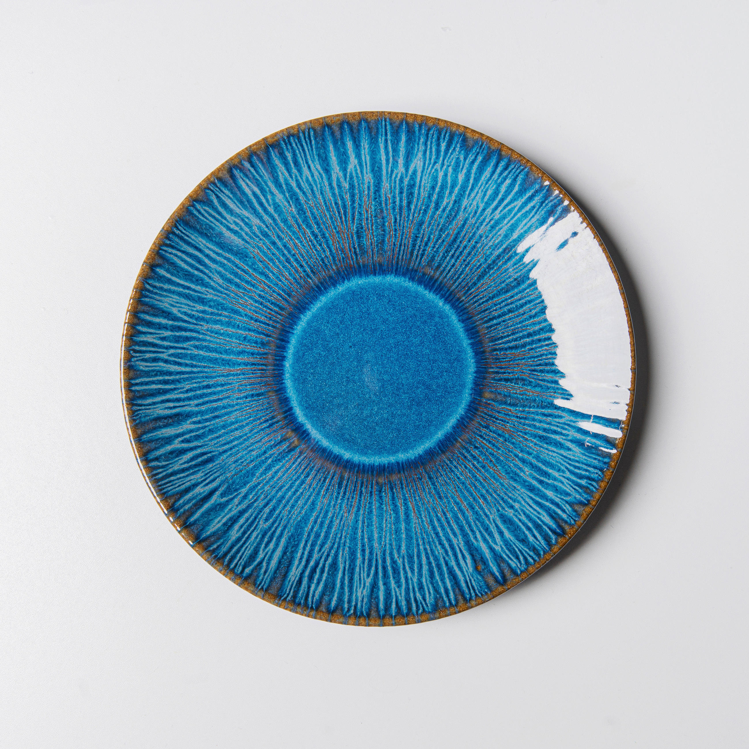 DESSERTTELLERSET Blau 4-teilig EISFALL  - Blau, Basics, Keramik (21/2,5cm) - Gipfelstück