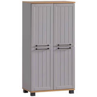HIGHBOARD Jelda  in 59,8/116,9/32,6 cm  - Platinfarben/Eichefarben, MODERN, Holzwerkstoff/Kunststoff (59,8/116,9/32,6cm) - Stylife