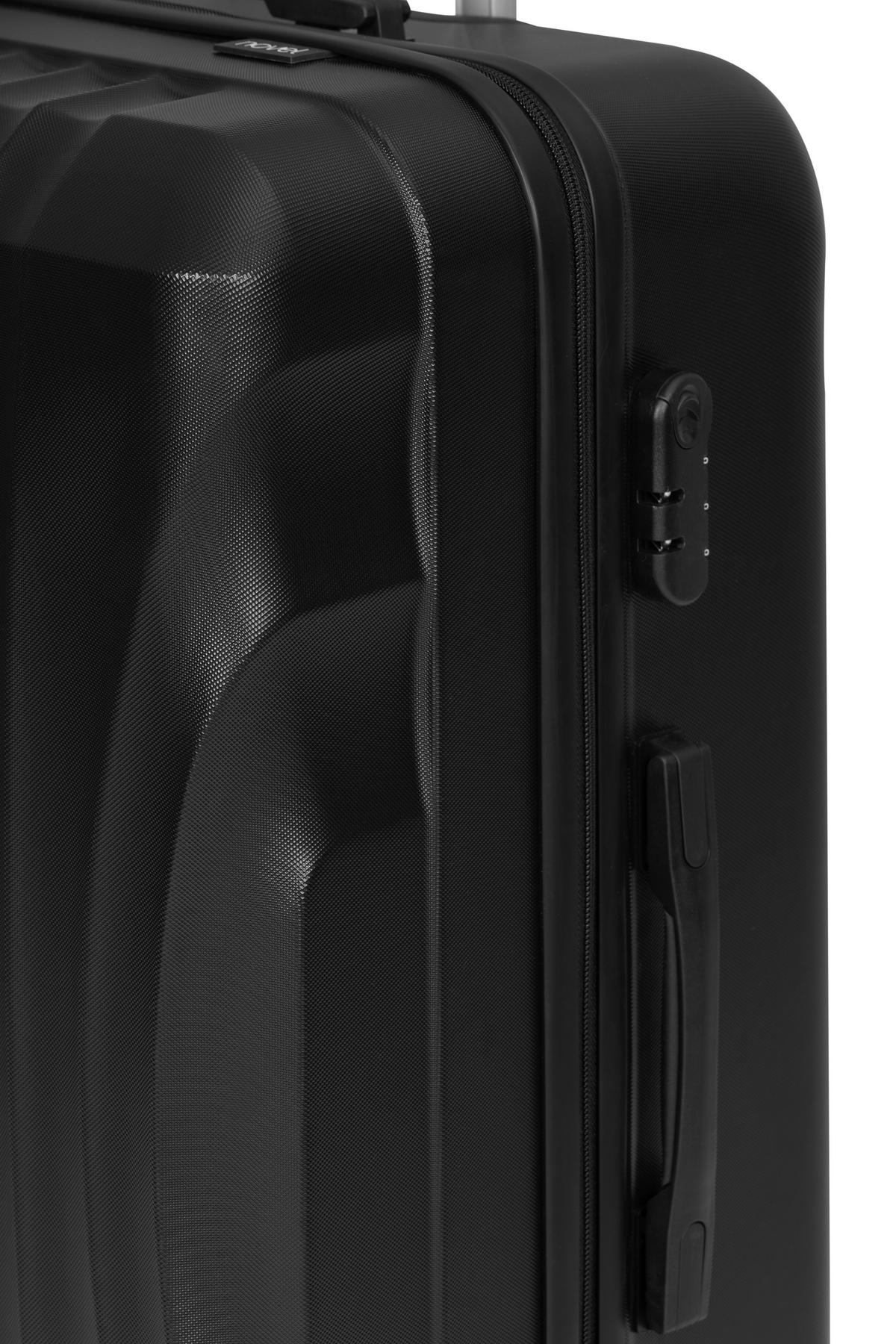 REISEKOFFERSET Schwarz 2-teilig  - Schwarz, Lifestyle, Kunststoff/Textil - Novel