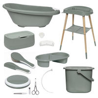 SET ZA KUPANJE BEBE  SENSE  - zelena, Basics, plastika (79.5/40/46cm) - Bebe Jou