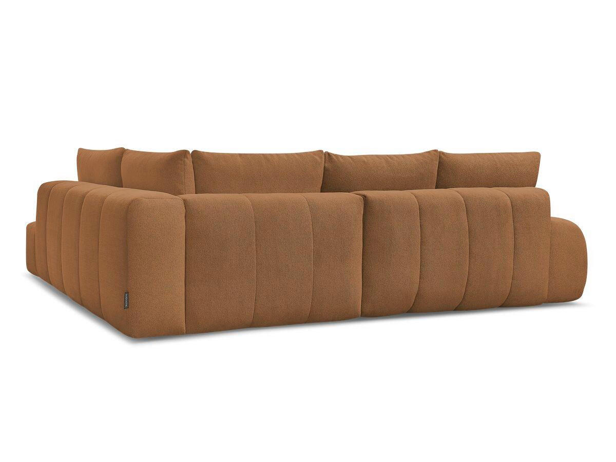ECKSCHLAFSOFA EVEREST  mit Rücken echt, Armteil links, Armteil rechts Flachgewebe Orange  - Schwarz/Orange, MODERN, Kunststoff/Textil (320/212cm)
