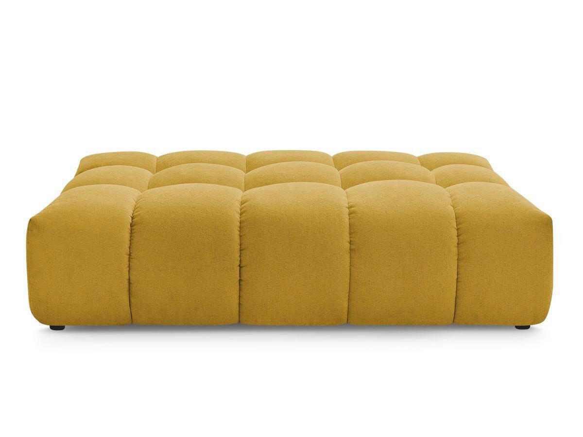 HOCKER EVEREST Struktur Gelb  - Gelb/Schwarz, MODERN, Kunststoff/Textil (166/100/40cm)