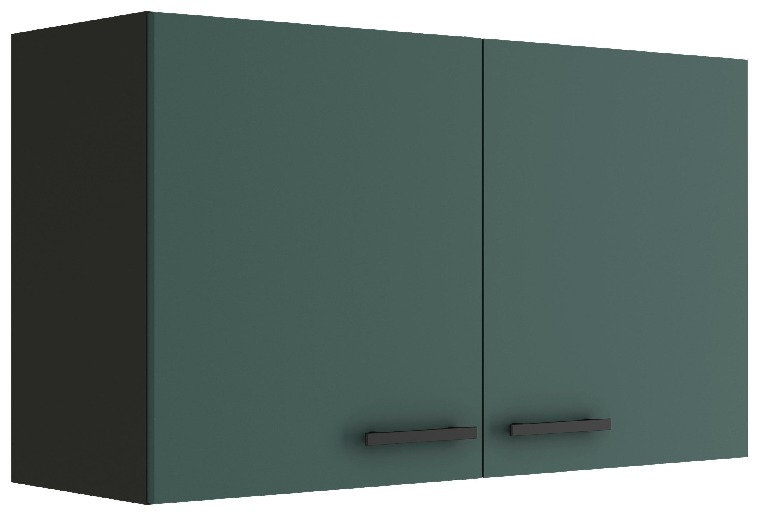 KÜCHENOBERSCHRANK 100/57,6/34,6 cm  in Anthrazit, Dunkelgrün  - Dunkelgrün/Anthrazit, Basics, Holzwerkstoff/Metall (100/57,6/34,6cm) - Optifit