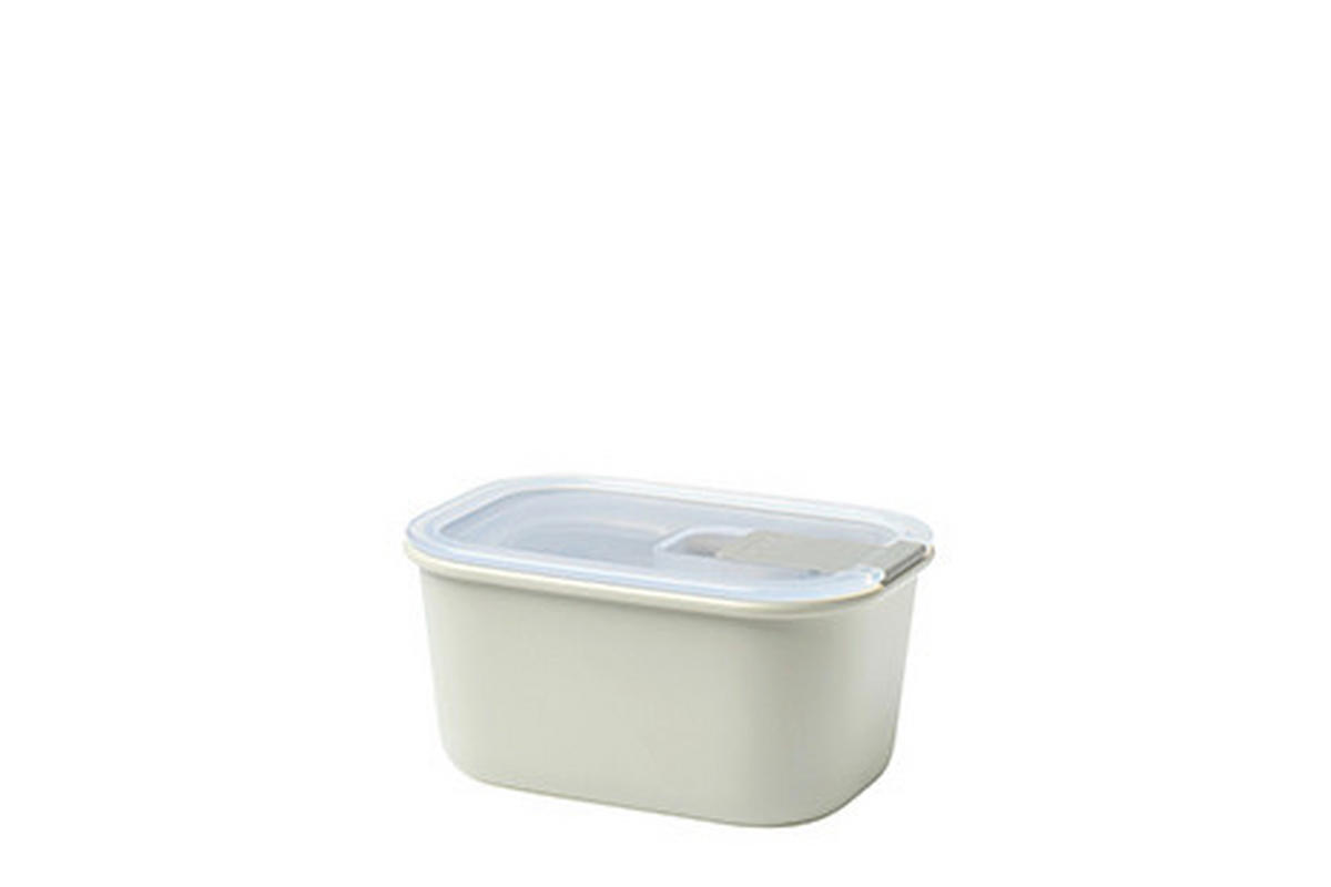 DÓZA NA SKLADOVANIE POTRAVÍN plast  plast 0,450 l - priehľadné/biela, Konventionell, plast (13,9/9/7cm) - Mepal