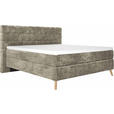 BOXSPRINGBETT 180/200 cm  in Hellbraun  - Hellbraun/Eichefarben, Design, Holz/Textil (180/200cm) - Esposa