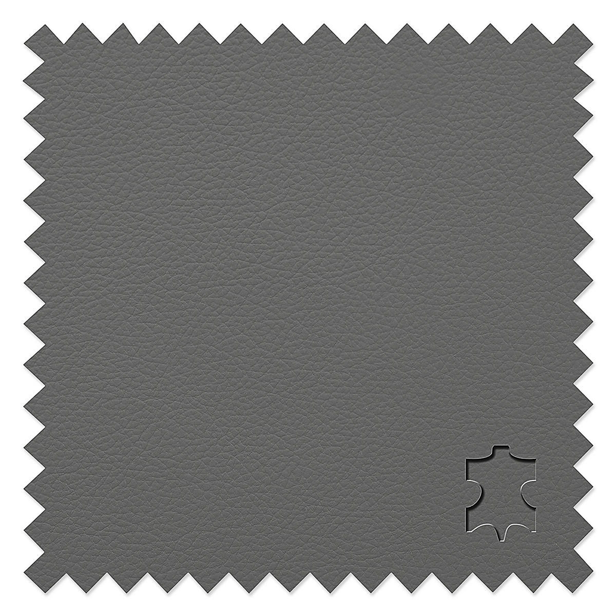 2-SITZER-SOFA in Echtleder Anthrazit  - Anthrazit/Schwarz, Design, Leder/Kunststoff (150/92/85cm) - Livetastic