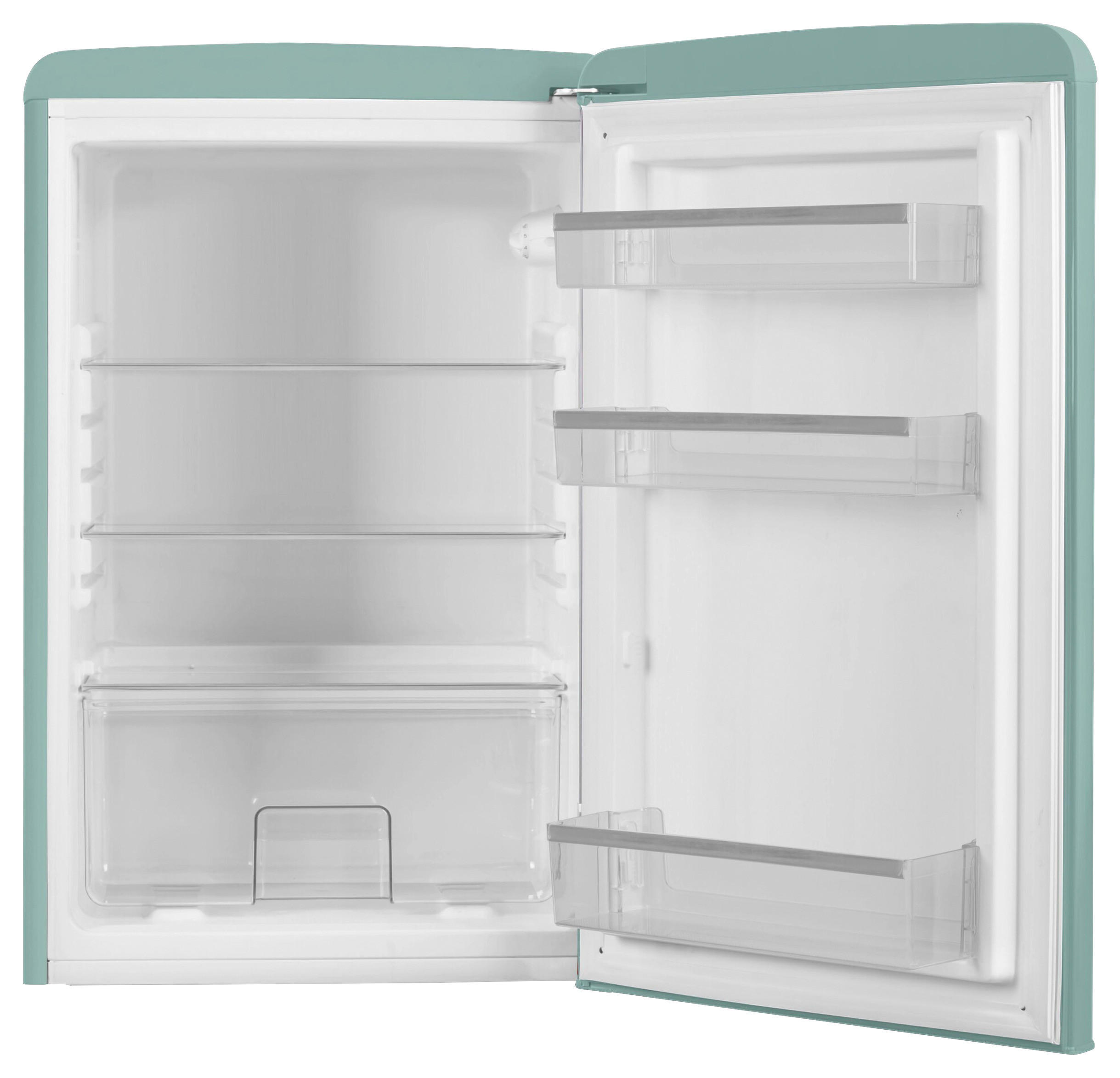 KÜHLSCHRANK 55/86/61,5 cm VKS15622-1T  - Türkis, Basics, Glas/Metall (55/86/61,5cm) - Amica