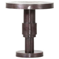 BEISTELLTISCH 56/56/60 cm Bronzefarben rund  - Bronzefarben, Design, Metall (56/56/60cm)
