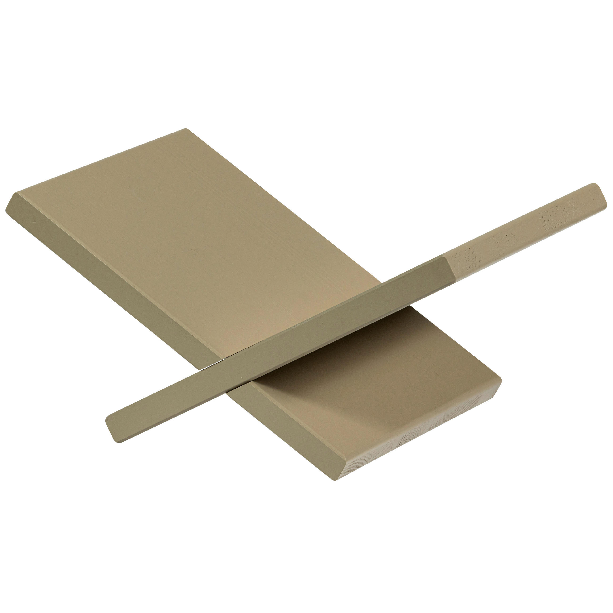 ZEITUNGSSTÄNDER 40/19/26 cm  - Schlammfarben, Design, Holz (40/19/26cm) - Livetastic