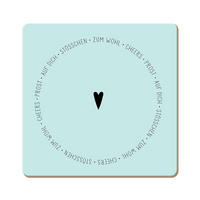 UNTERSETZER Holzwerkstoff  - Basics, Holzwerkstoff (9,5/9,5cm)