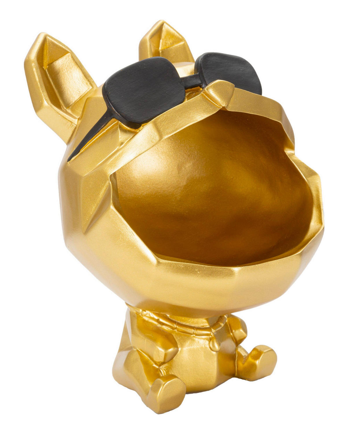 SKULPTUR - Goldfarben/Schwarz, Basics, Kunststoff (17/23.5/17cm)