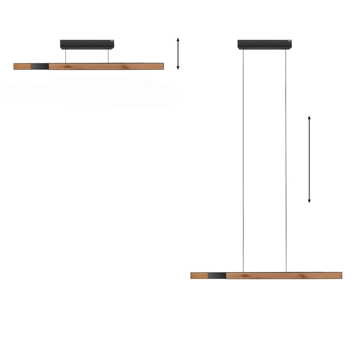 LED VISILICA    120-200/8,2/35-240 cm    - Dizajnerski, drvo (120-200/8,2/35-240cm)