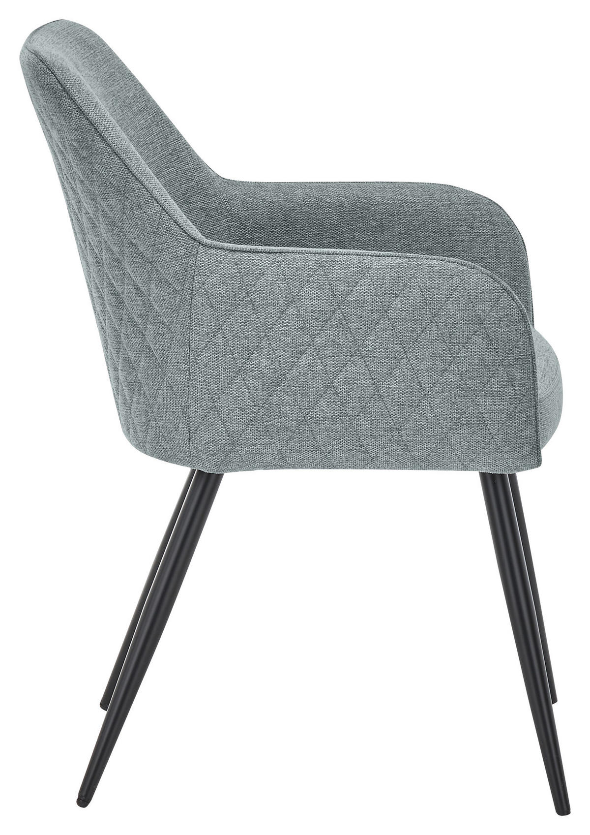 ARMLEHNSTUHL  in Eisen  - Schwarz/Grau, Design, Kunststoff/Metall (61/85/64cm) - SetOne by Musterring