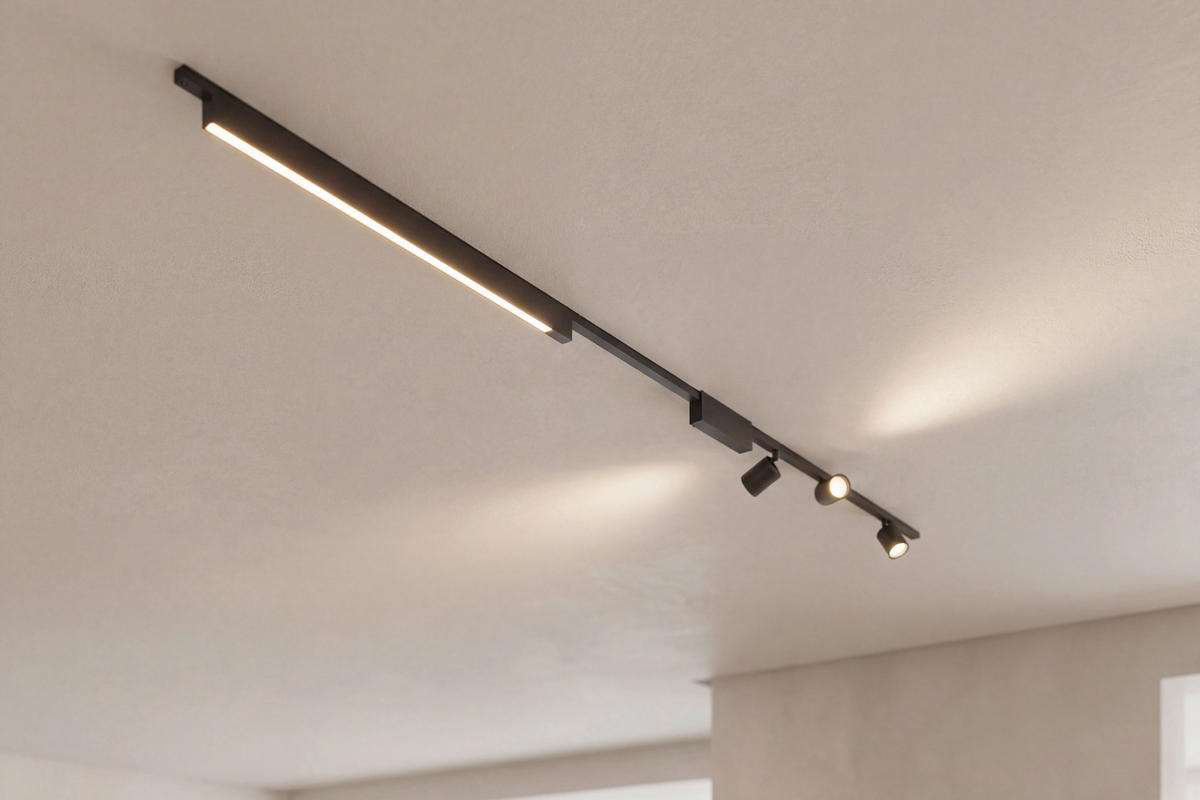 SCHIENENSYSTEM Perifo 12.8/2.6/271.5 cm  - Schwarz, Design, Metall (12.8/2.6/271.5cm) - Philips HUE