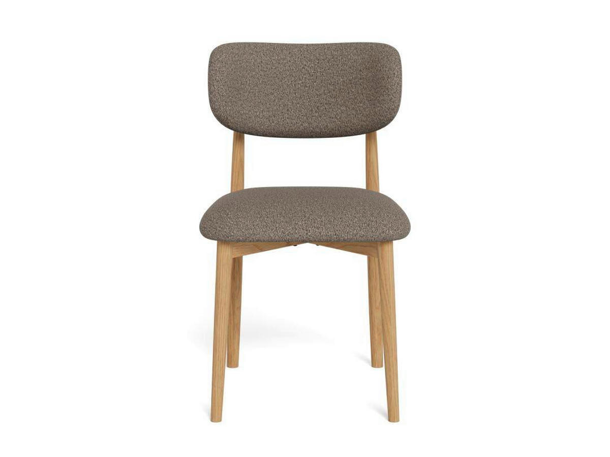 STUHL   Bouclé  Taupe  - Taupe/Eichefarben, KONVENTIONELL, Holz/Textil (45,5/79,5/51,5cm) - MID.YOU