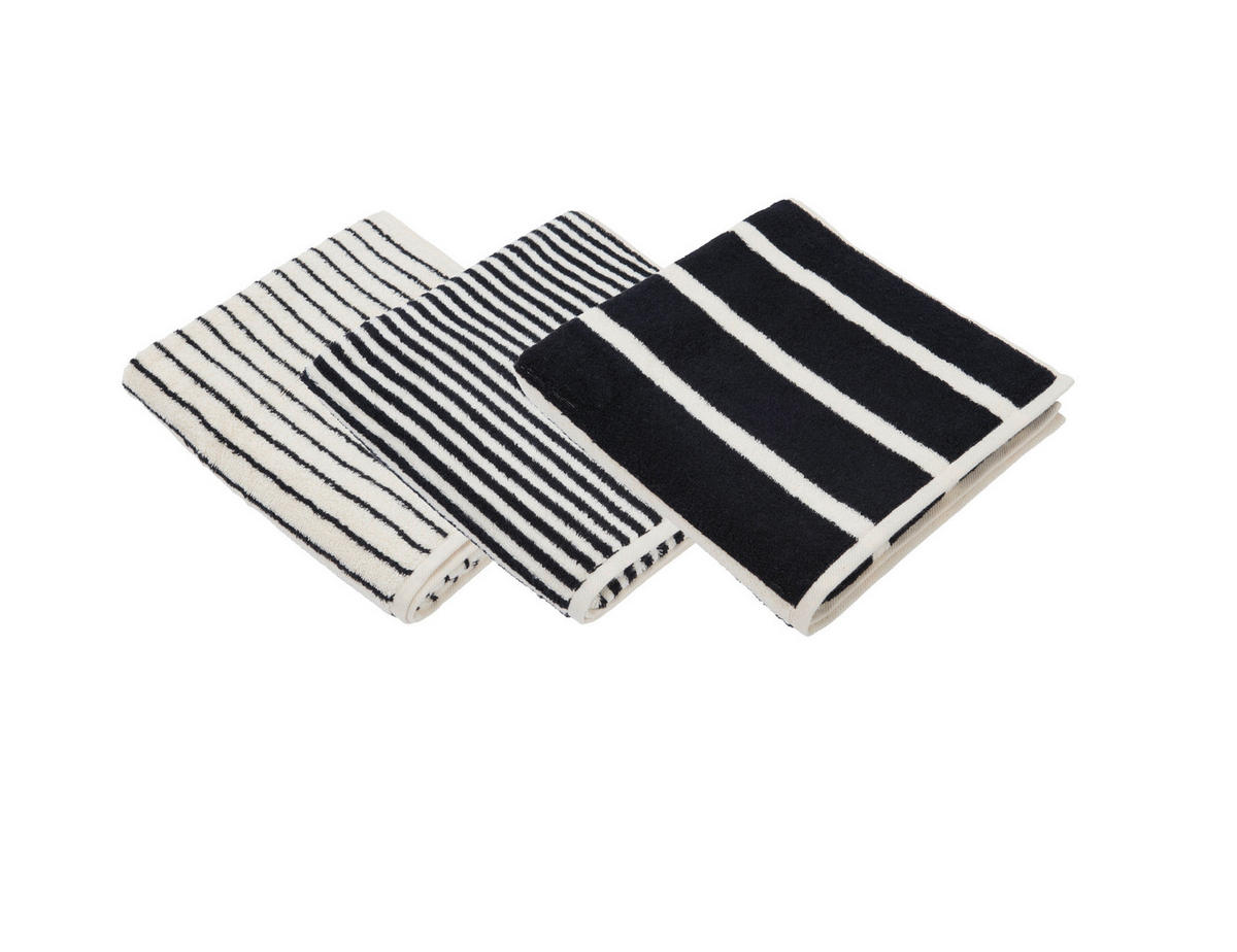 OSUŠKA DO SPRCHY, 70/140 cm, černá, ecru - černá/ecru, Konvenční, textil (70/140cm) - Dieter Knoll